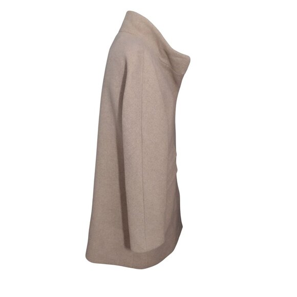NWT J Crew Cocoon Wool Blend Coat By Nello Gori 8 Italian Stadium Cloth Tan - Picture 4 of 8
